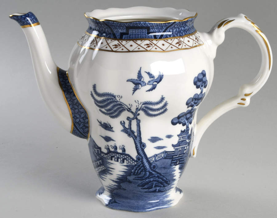 Real Old Willow Coffee Pot No Lid by Royal Doulton-1
