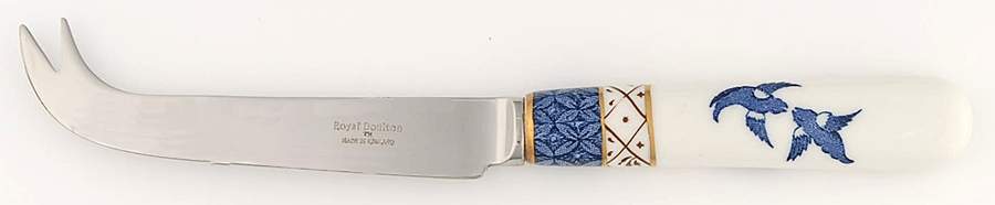 Real Old Willow Cheese Knife with Stainless Blade by Royal Doulton-1
