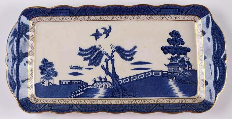 Real Old Willow Large Sandwich Tray by Royal Doulton-1
