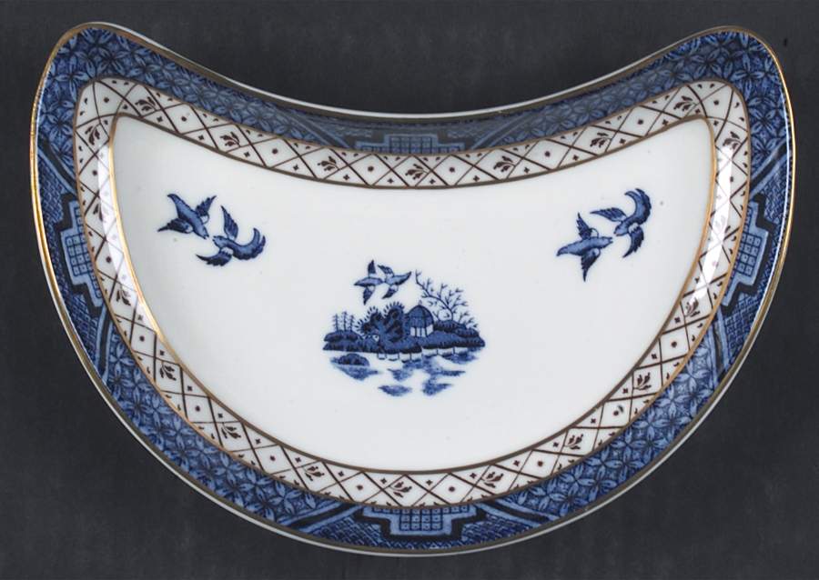 Real Old Willow Crescent Salad Plate by Royal Doulton-1