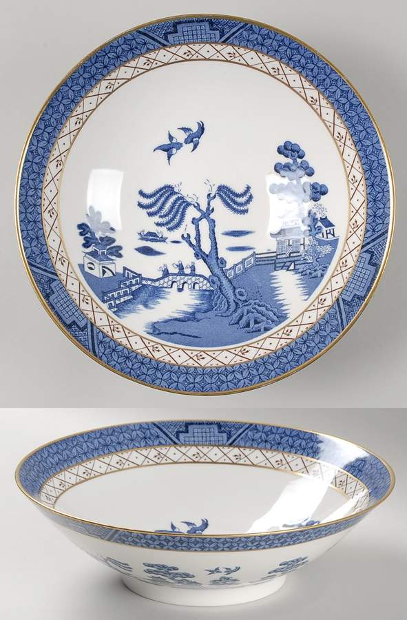 Real Old Willow 8" Round Vegetable Bowl by Royal Doulton-1