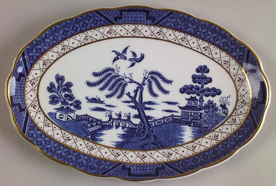 Real Old Willow Relish/Gravy Underplate by Royal Doulton-1