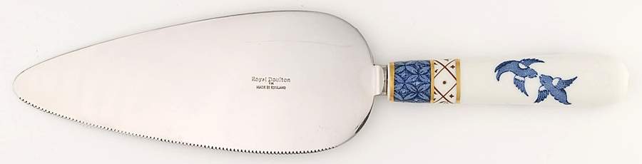 Real Old Willow Pie Server with Stainless Blade by Royal Doulton-1