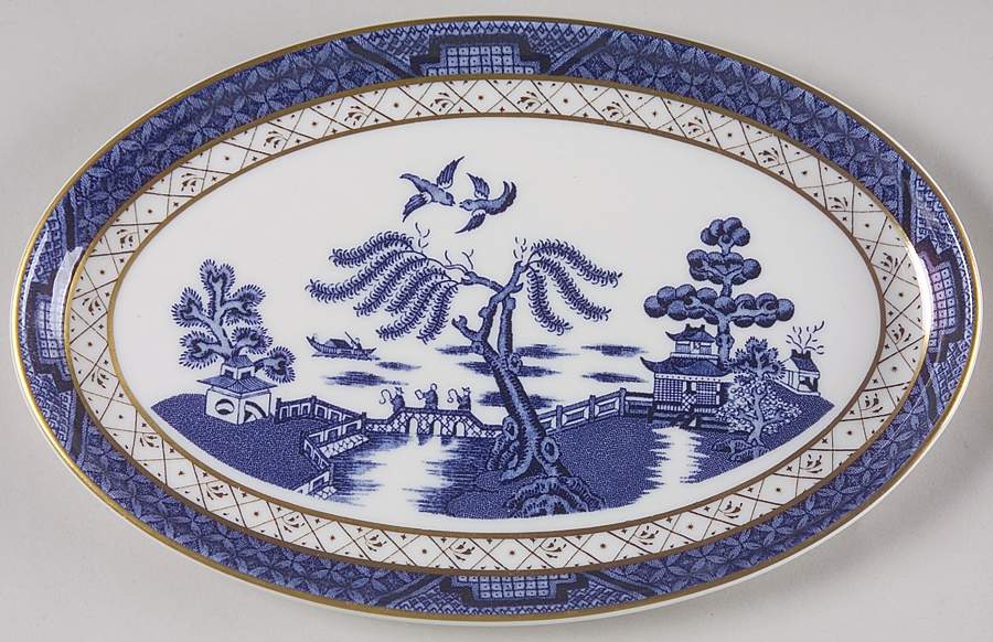 Real Old Willow Pickle Dish by Royal Doulton-1