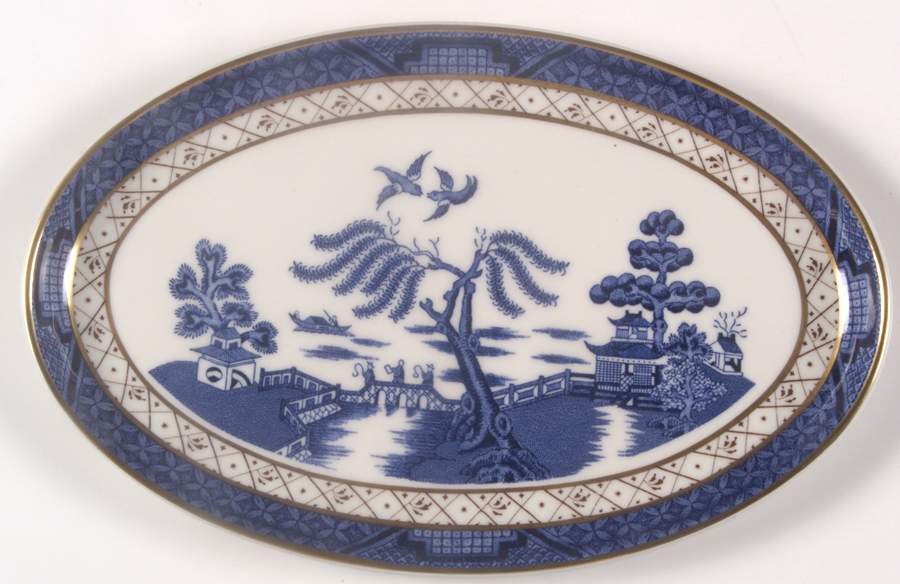 Real Old Willow 8" Oblong Tray by Royal Doulton-1