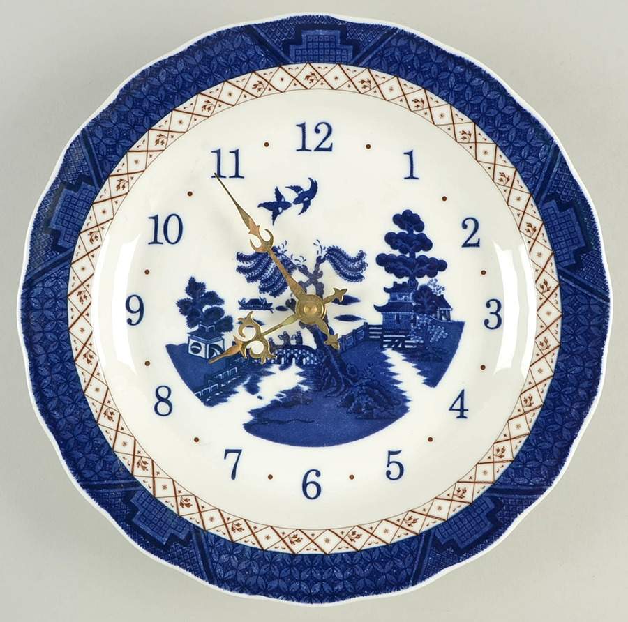 Real Old Willow Clock Plate by Royal Doulton-1