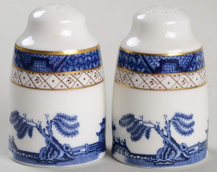 Real Old Willow Salt & Pepper Set by Royal Doulton-1