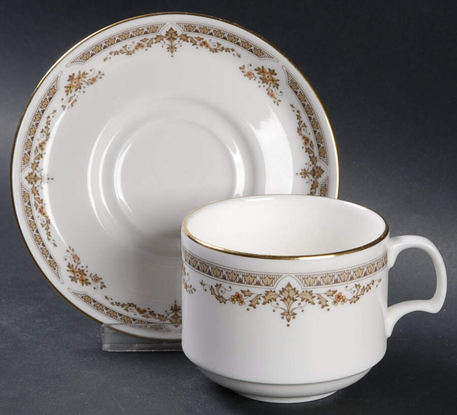 Repton Flat Cup & Saucer Set by Royal Doulton-1