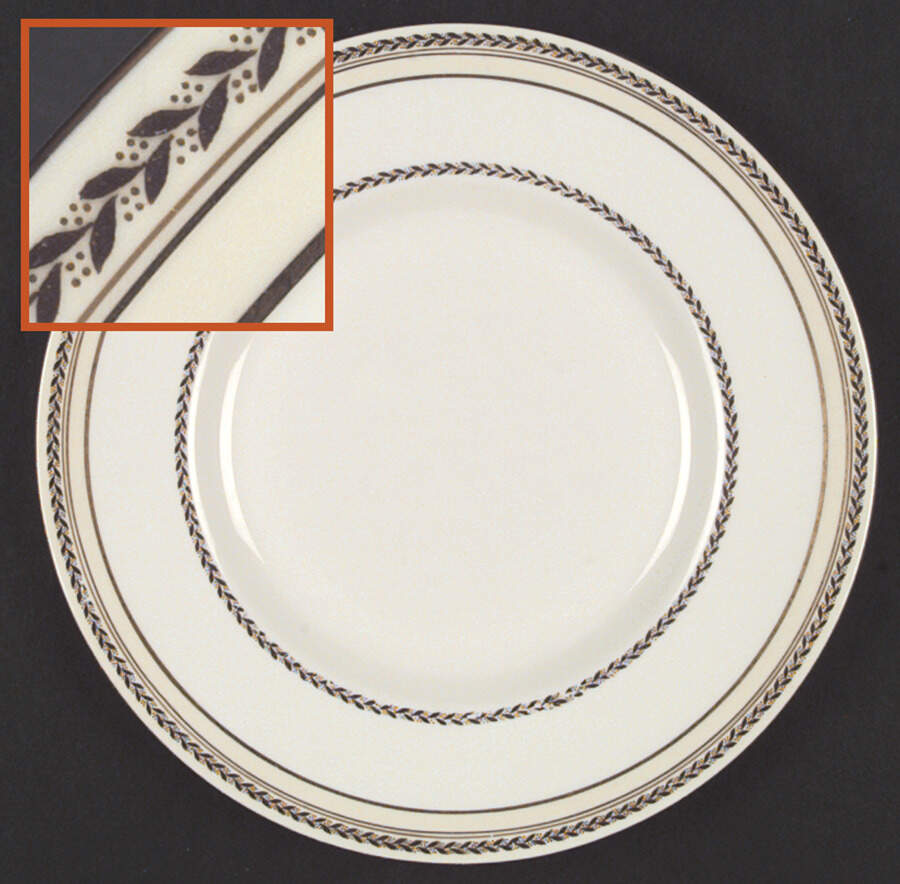 The Repton (Gold Trim) Dinner Plate by Royal Doulton-1