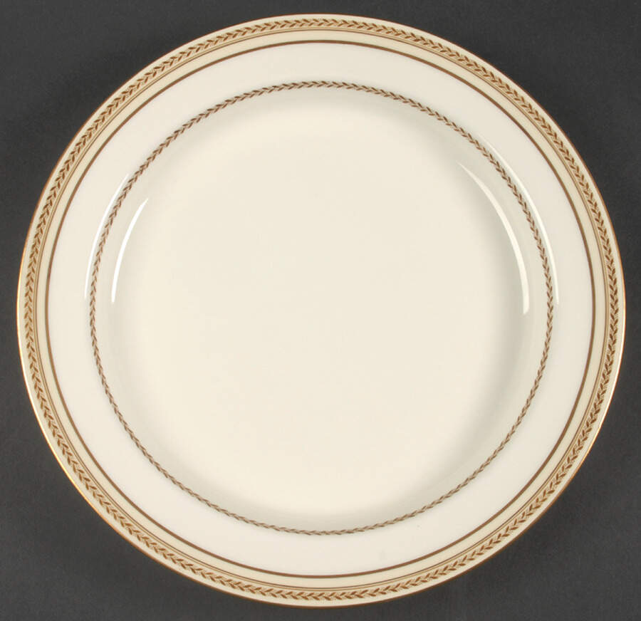 The Repton (Gold Trim) 12" Chop Plate (Round Platter) by Royal Doulton-1