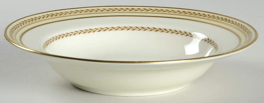 The Repton (Gold Trim) Rim Soup Bowl by Royal Doulton-1