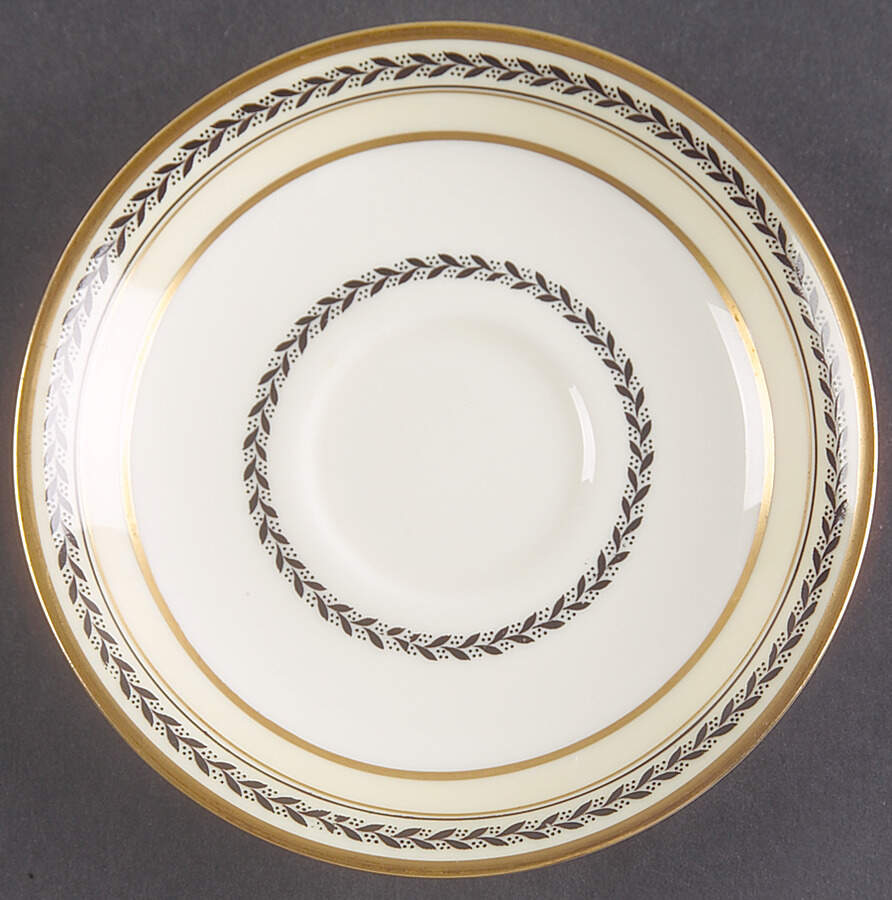 The Repton (Gold Trim) Saucer for Demitasse Cup by Royal Doulton-1
