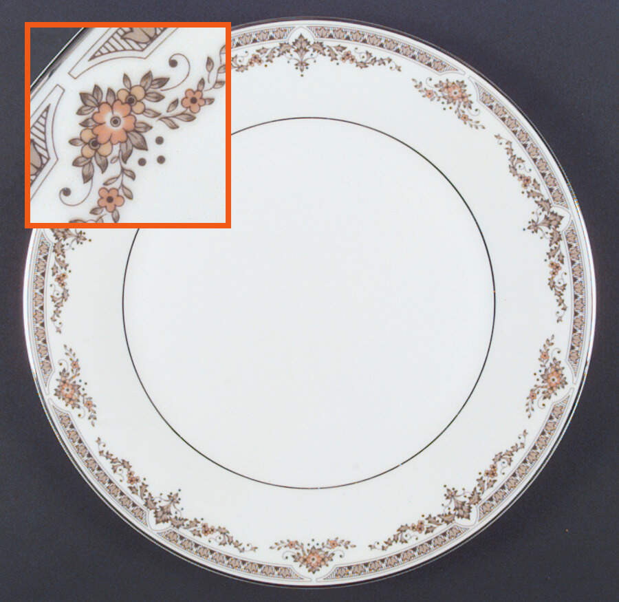 Repton (Platinum Trim) Dinner Plate by Royal Doulton-1