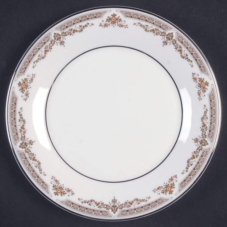 Repton (Platinum Trim) Bread & Butter Plate by Royal Doulton-1
