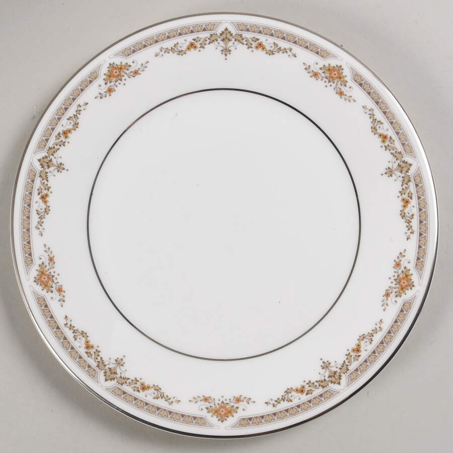 Repton (Platinum Trim) Salad Plate by Royal Doulton-1