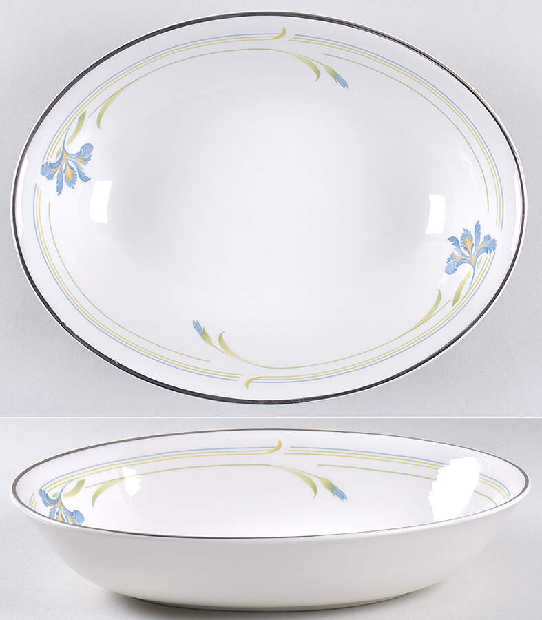 Rhapsody 9" Oval Vegetable Bowl by Royal Doulton-1
