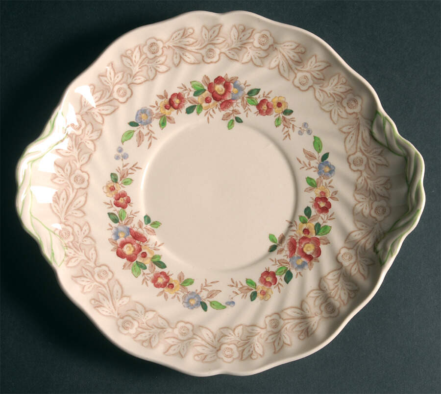 Rhapsody Handled Cake Plate by Royal Doulton-1