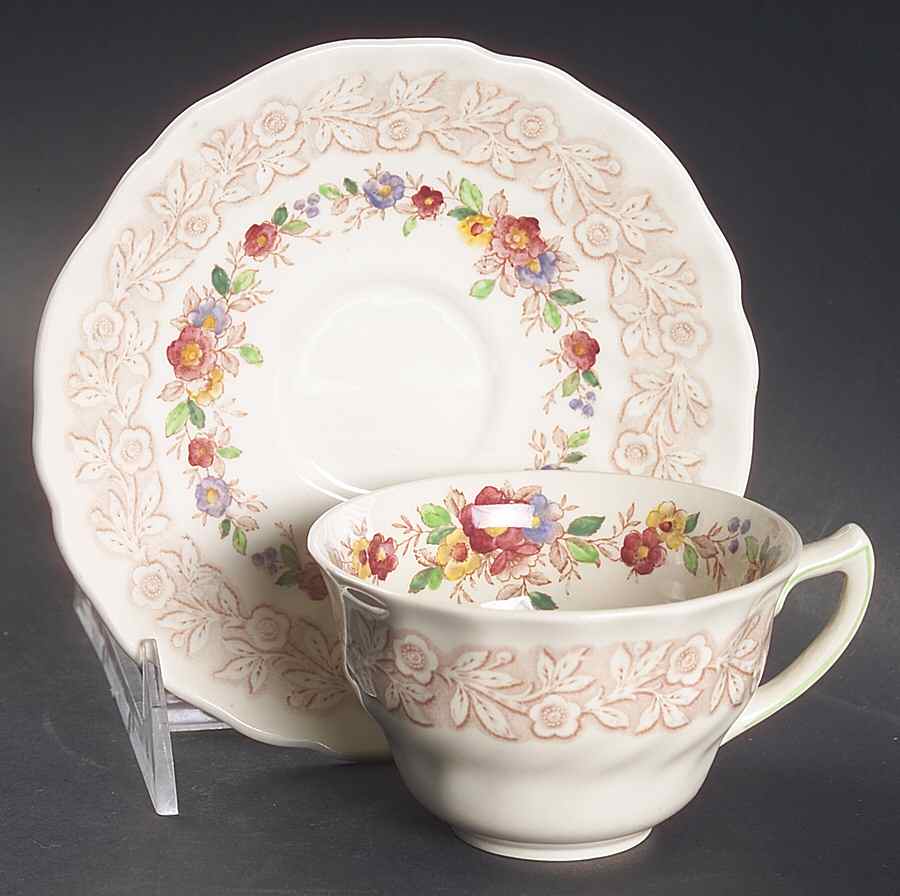 Rhapsody Flat Cup & Saucer Set by Royal Doulton-1