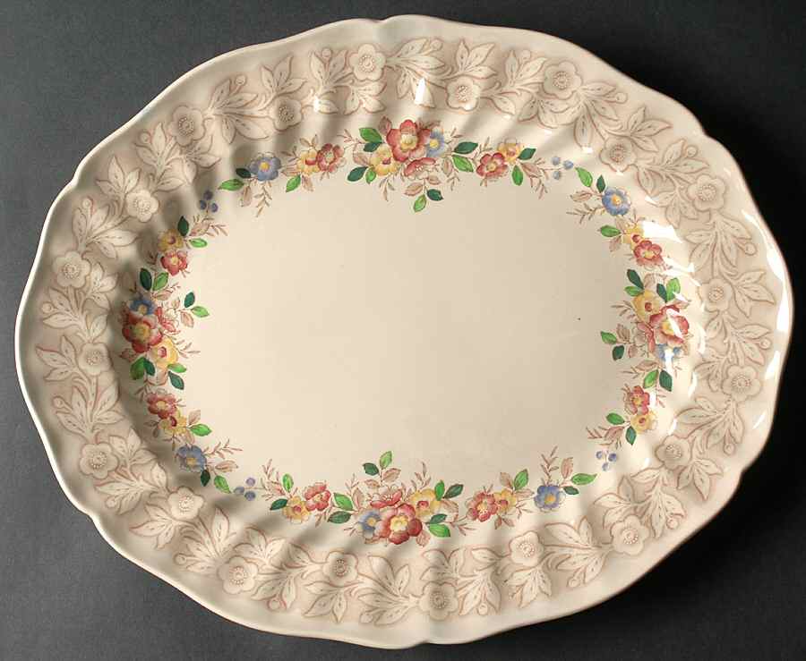 Rhapsody 15" Oval Serving Platter by Royal Doulton-1