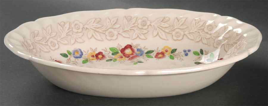 Rhapsody 9" Oval Vegetable Bowl by Royal Doulton-1