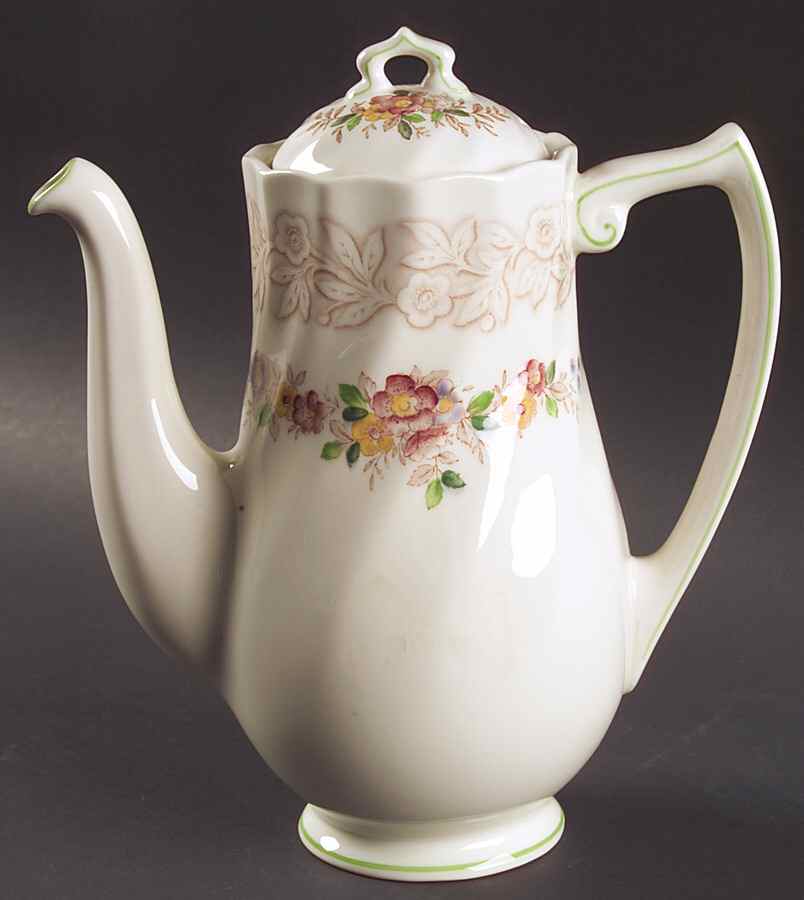 Rhapsody Coffee Pot & Lid by Royal Doulton-1