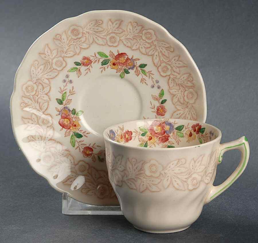 Rhapsody Flat Demitasse Cup & Saucer Set by Royal Doulton-1