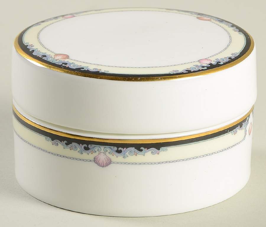 Rhodes Round Box & Lid by Royal Doulton-1
