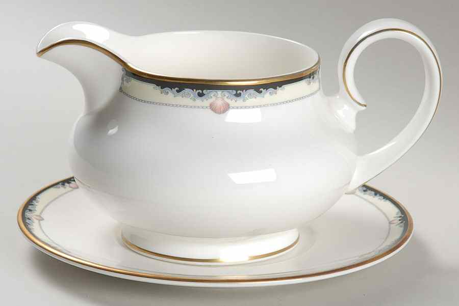 Rhodes Round Gravy Boat & Underplate by Royal Doulton-1