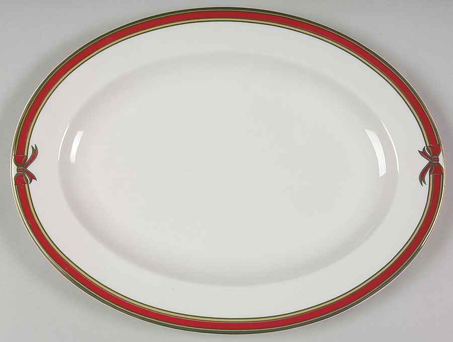 Ribbon 13" Oval Serving Platter by Royal Doulton-1