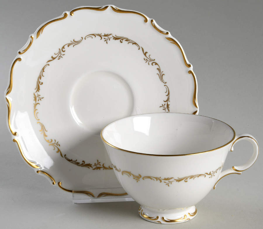 Richelieu Footed Cup & Saucer Set by Royal Doulton-1