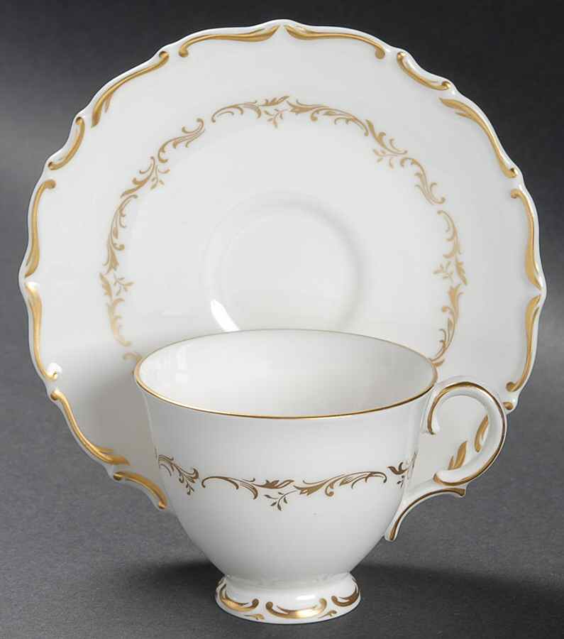 Richelieu Footed Demitasse Cup & Saucer Set by Royal Doulton-1