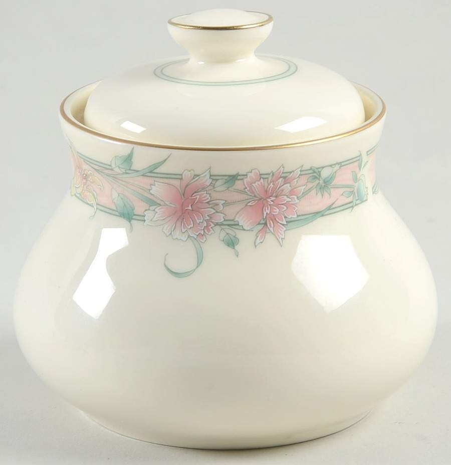 Ribbons & Flowers Sugar Bowl & Lid by Royal Doulton-1