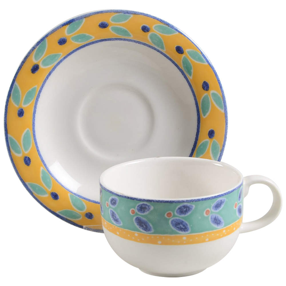 Rio Flat Cup & Saucer Set by Royal Doulton-1