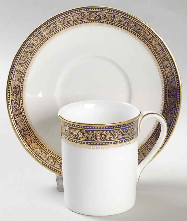 Rochelle Flat Demitasse Cup & Saucer Set by Royal Doulton-1