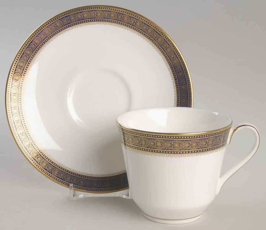 Rochelle Flat Cup & Saucer Set by Royal Doulton-1