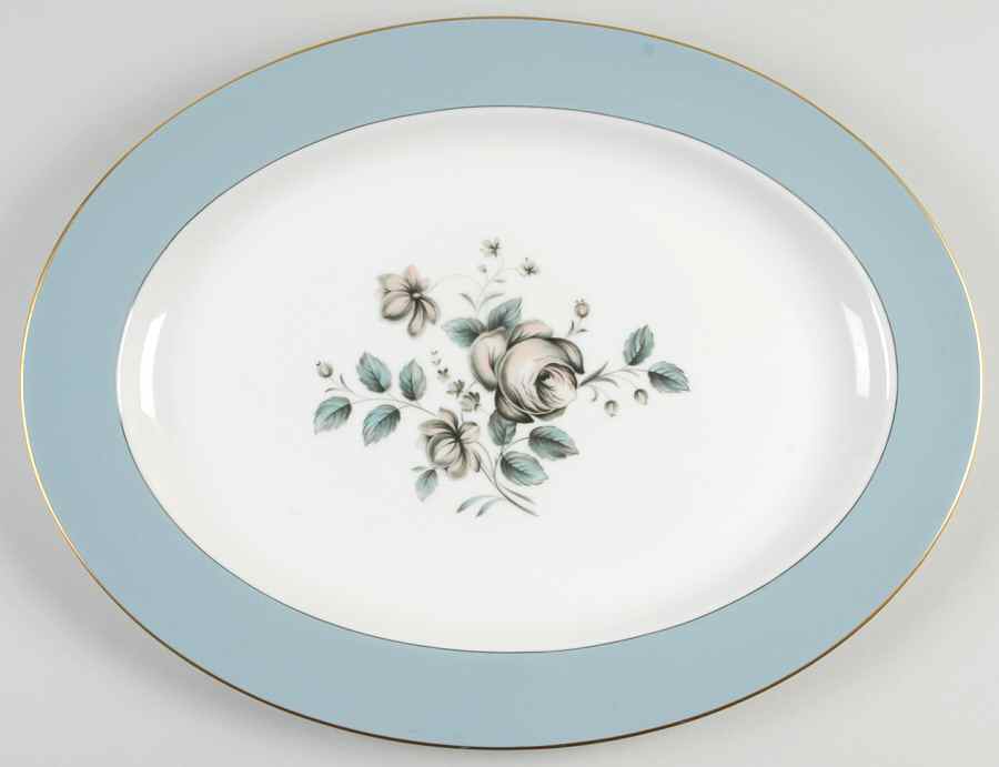 Rose Elegans 16" Oval Serving Platter by Royal Doulton-1