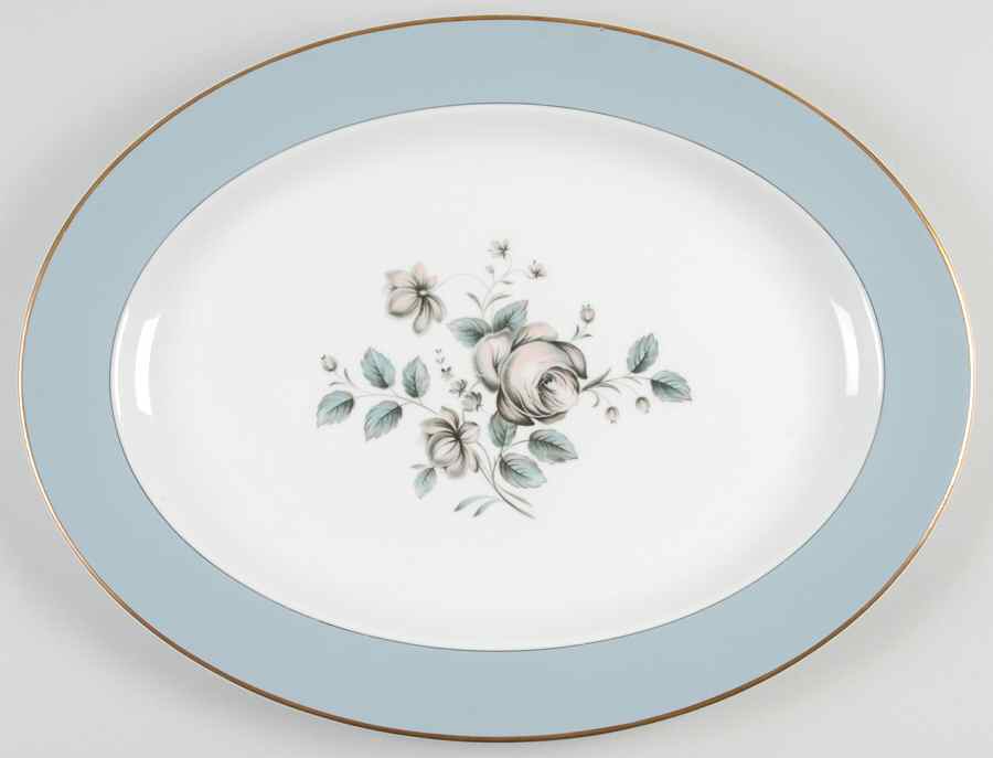 Rose Elegans 15" Oval Serving Platter by Royal Doulton-1