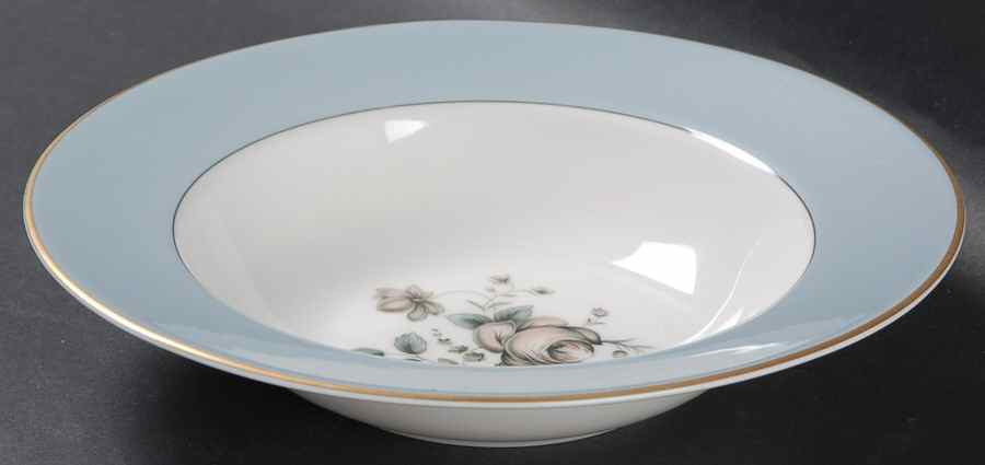 Rose Elegans Rim Soup Bowl by Royal Doulton-1