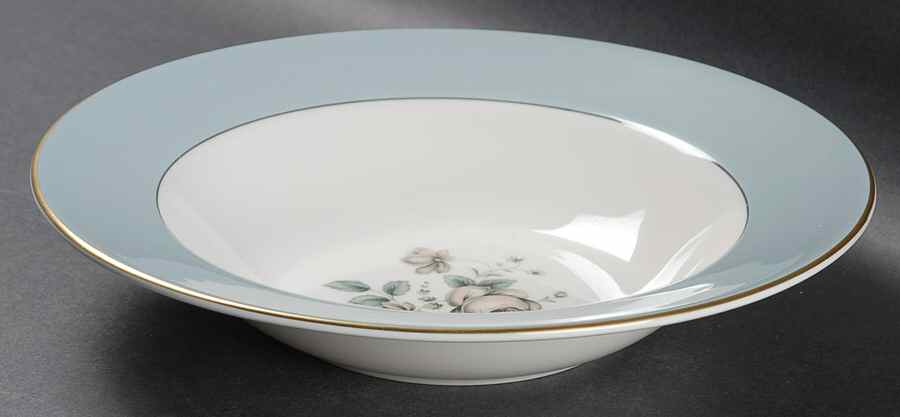 Rose Elegans Large Rim Soup Bowl by Royal Doulton-1