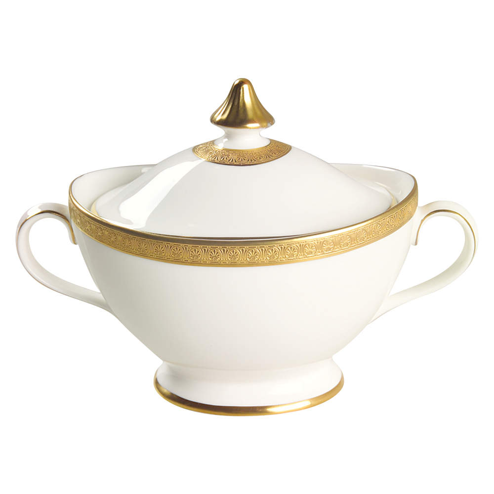 Royal Gold Sugar Bowl & Lid by Royal Doulton-1