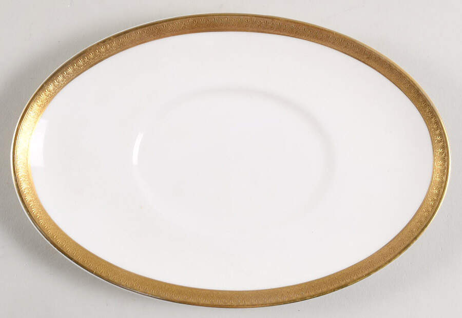 Royal Gold Underplate for Gravy Boat by Royal Doulton-1