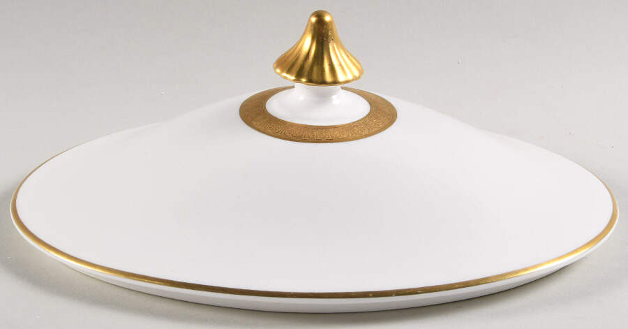 Royal Gold Lid for Oval Vegetable by Royal Doulton-1