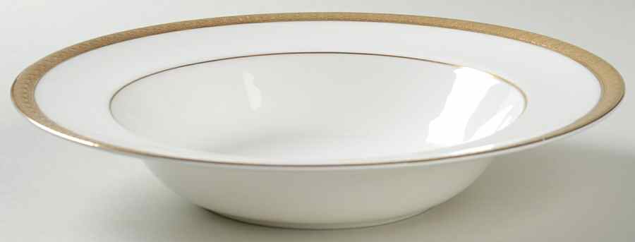 Royal Gold Large Rim Soup Bowl by Royal Doulton-1