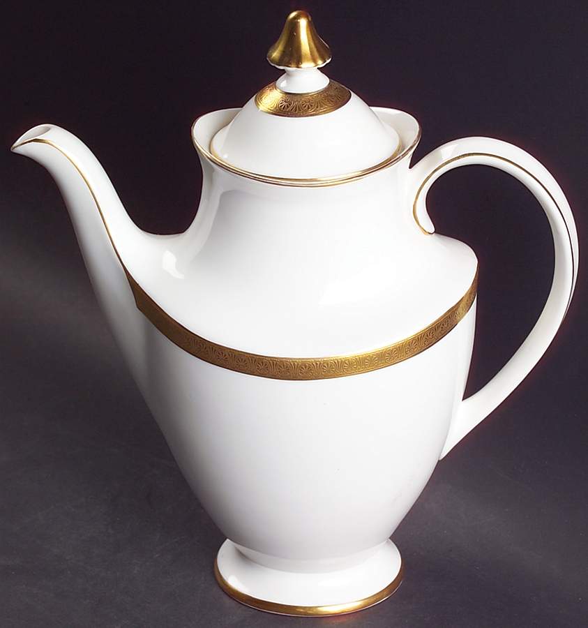 Royal Gold Coffee Pot & Lid by Royal Doulton-1