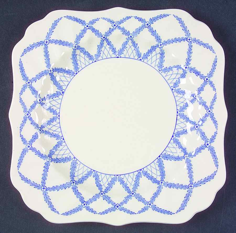 Romney Blue Square Salad Plate by Royal Doulton-1