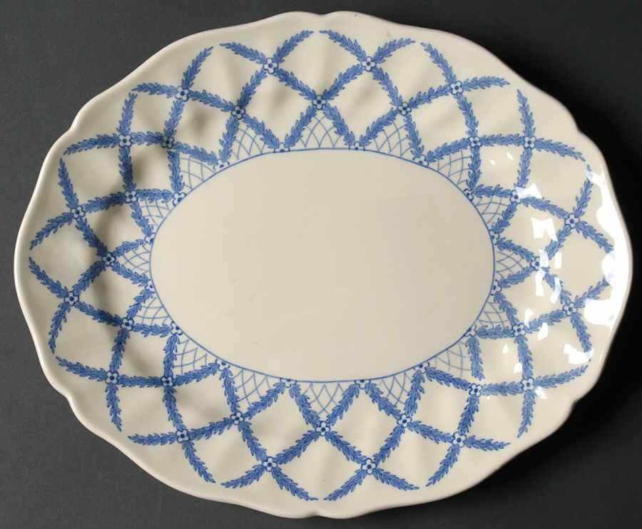 Romney Blue 11" Oval Serving Platter by Royal Doulton-1