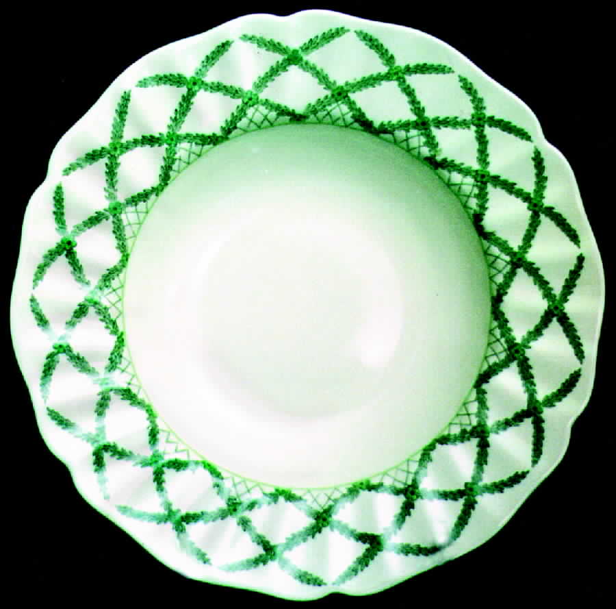 Romney Green Rim Soup Bowl by Royal Doulton-1