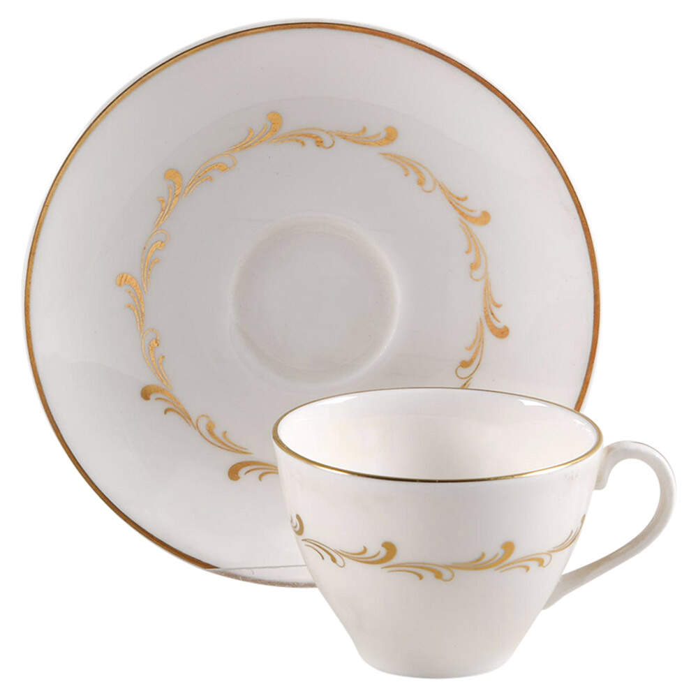Rondo Flat Demitasse Cup & Saucer Set by Royal Doulton-1