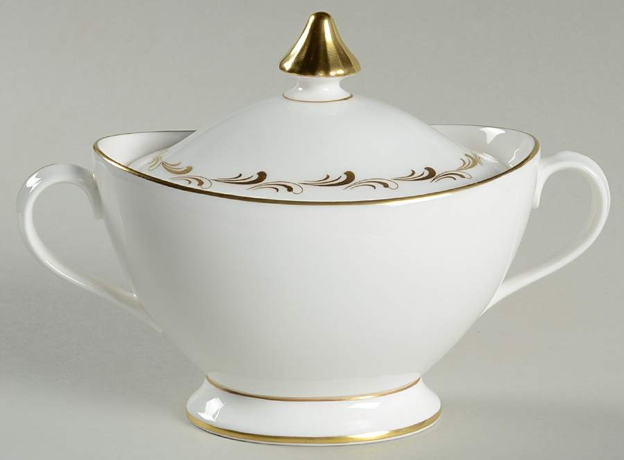 Rondo Sugar Bowl & Lid by Royal Doulton-1