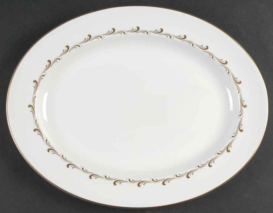 Rondo 13" Oval Serving Platter by Royal Doulton-1